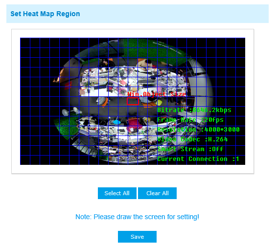 set heat map region
